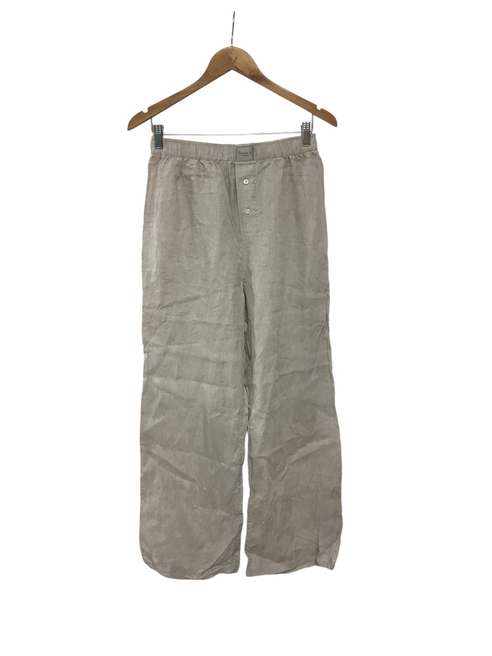 Comme Si La Classica La Boxer Linen Natural Wide Leg Boxer Pants M